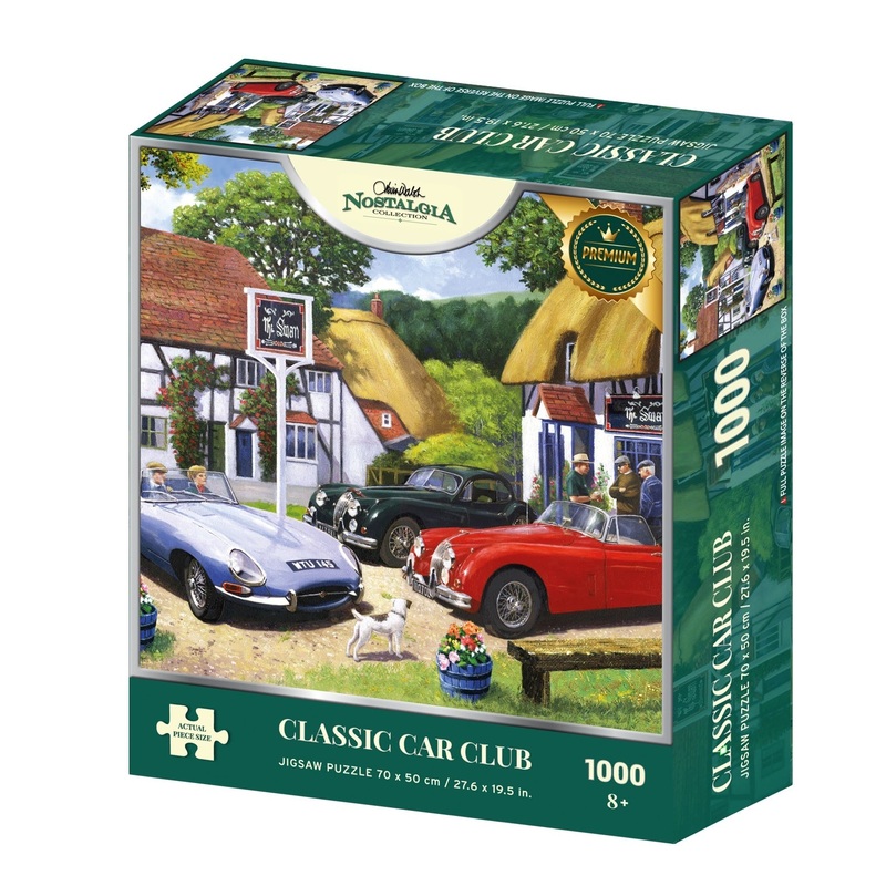 Nostalgia: Classic Car Club (1000pc Jigsaw) Board Game