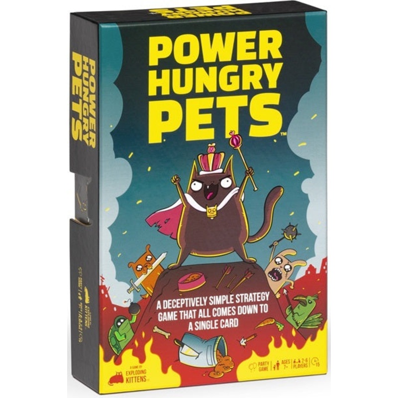 Power Hungry Pets By Exploding Kittens Board Game