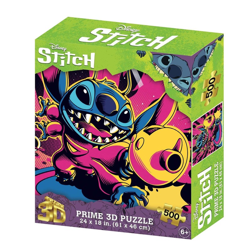 Prime 3D: Stitch in Space Puzzle (500pc Jigsaw) Board Game