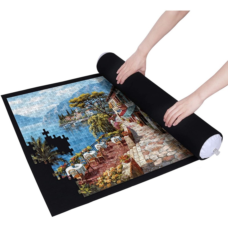 Puzzle Mat Roll for 500-1500 Pieces - Black Board Game