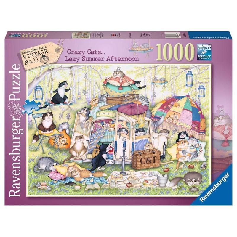 Ravensburger: Crazy Cats - The Good Life (1000pc Jigsaw) Board Game