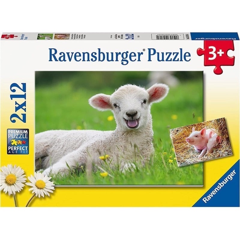 Ravensburger: Farm Animals Puzzles (2x12pc Jigsaws) Board Game