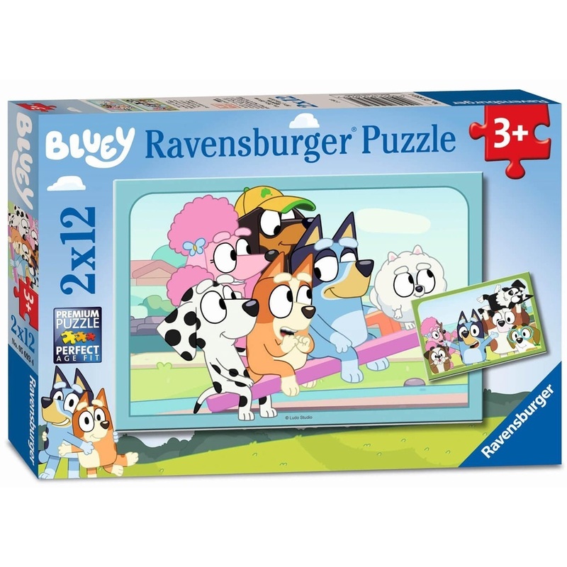 Ravensburger: Fun with Bluey (2x12pc Jigsaws) Board Game