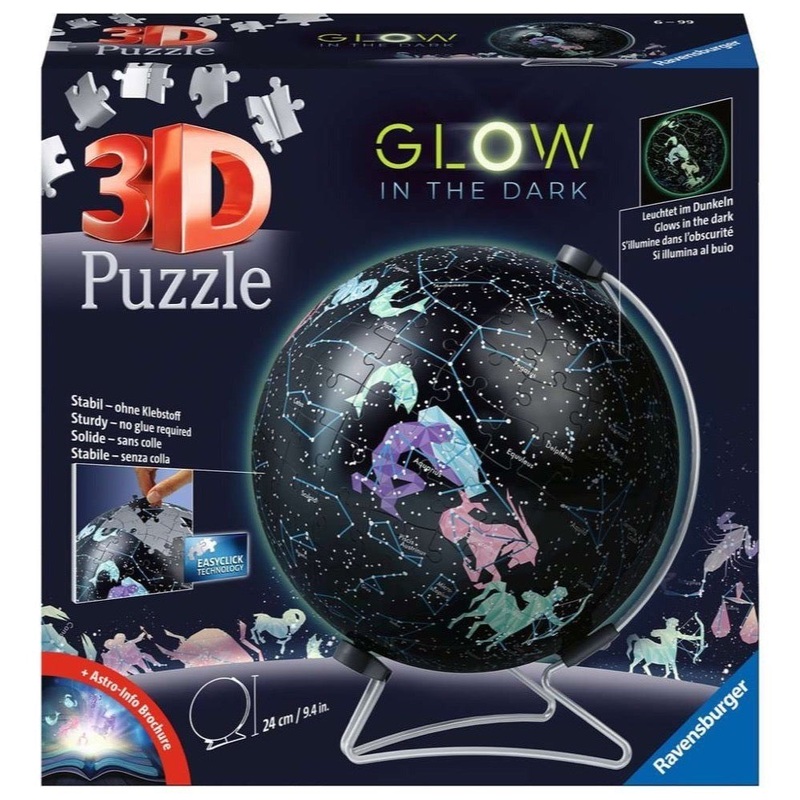 Ravensburger: Glow in the Dark Starglobe Puzzle Model (180pc Jigsaw) Board Game