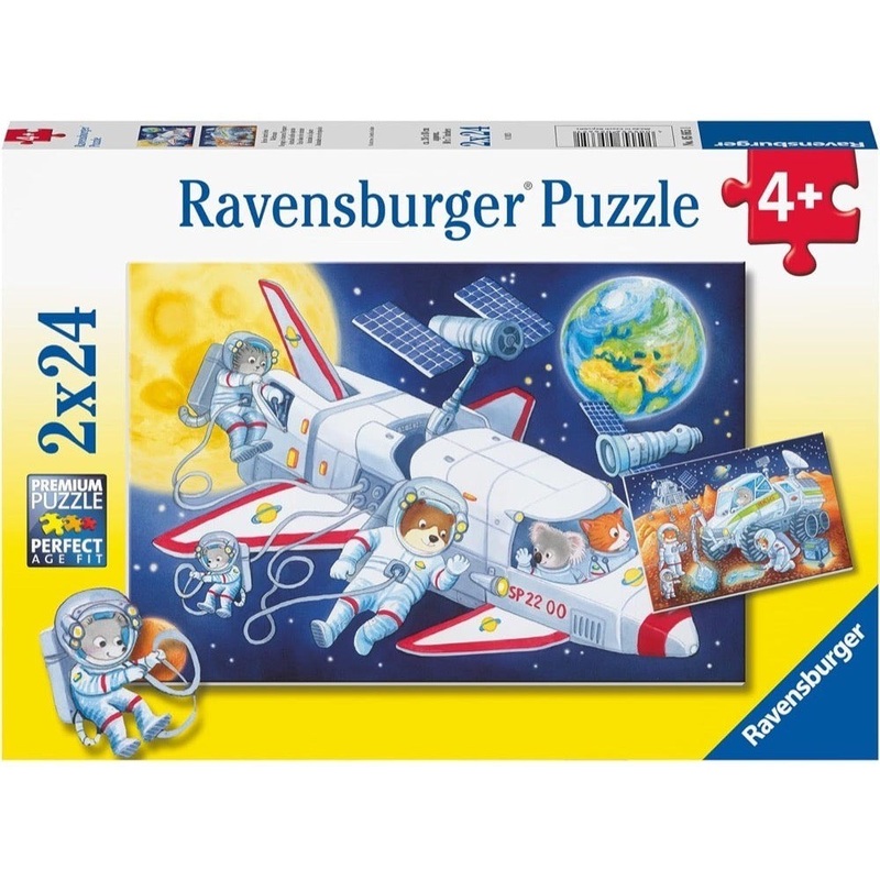 Ravensburger: Journey through Outer Space Puzzles (2x24pc Jigsaws) Board Game