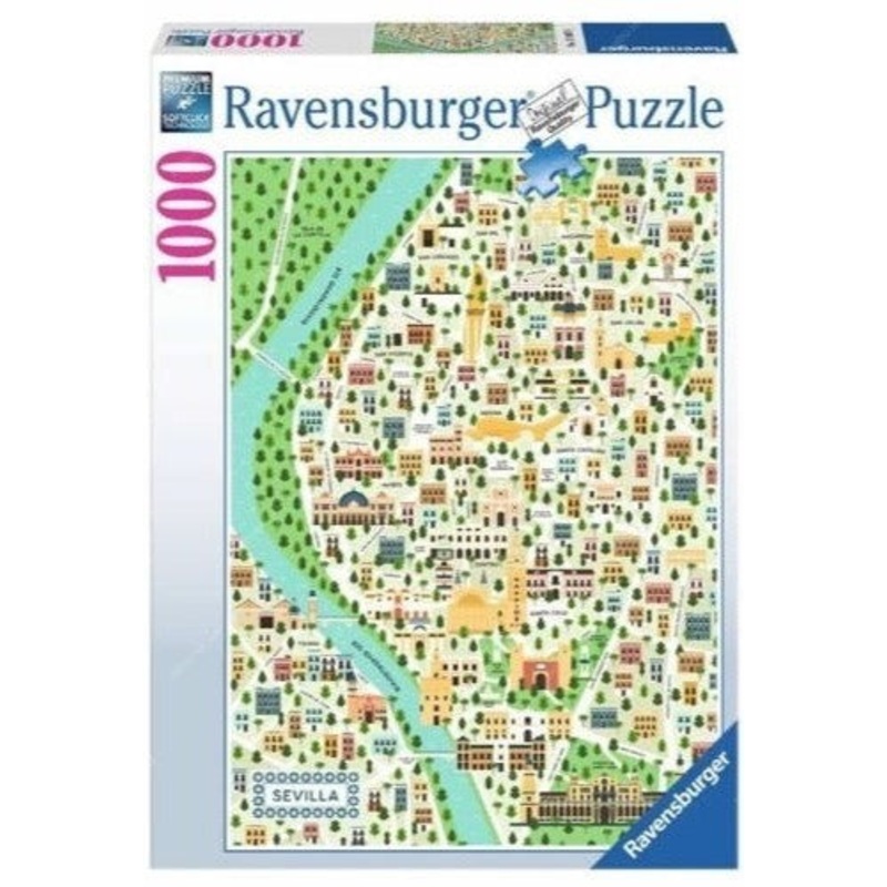 Ravensburger: Map of Seville Puzzle (1000pc Jigsaw) Board Game