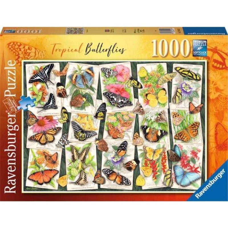 Ravensburger: Tropical Butterfly Puzzle (1000pc Jigsaw) Board Game