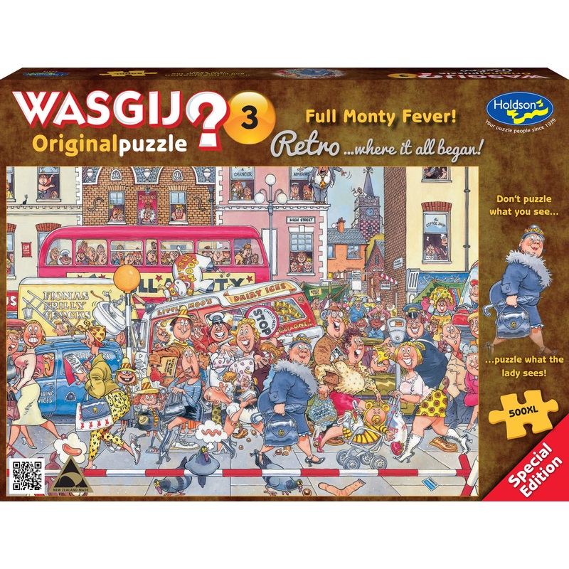Retro Wasgij? Original #3: Full Monty Fever! (500pc Jigsaw) Board Game