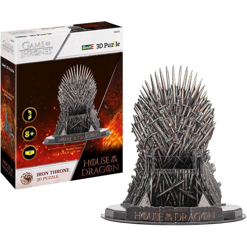 Revell: Iron Throne - House of the Dragon 3D Puzzle (93pc Jigsaw) Board Game