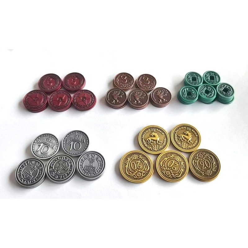 Scythe & Expeditions - Metal Coins Board Game