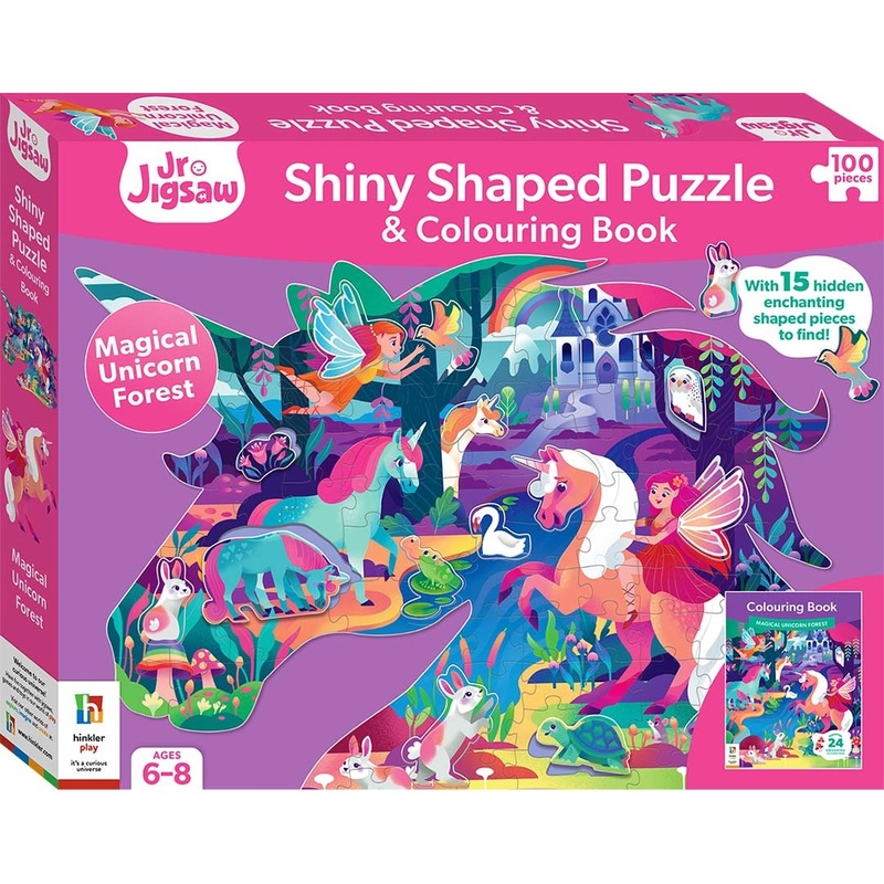 Shiny Shaped Puzzle: Magical Unicorn (100pc) Board Game