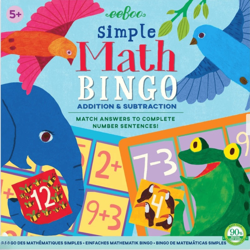 Simple Math - Bingo Board Game