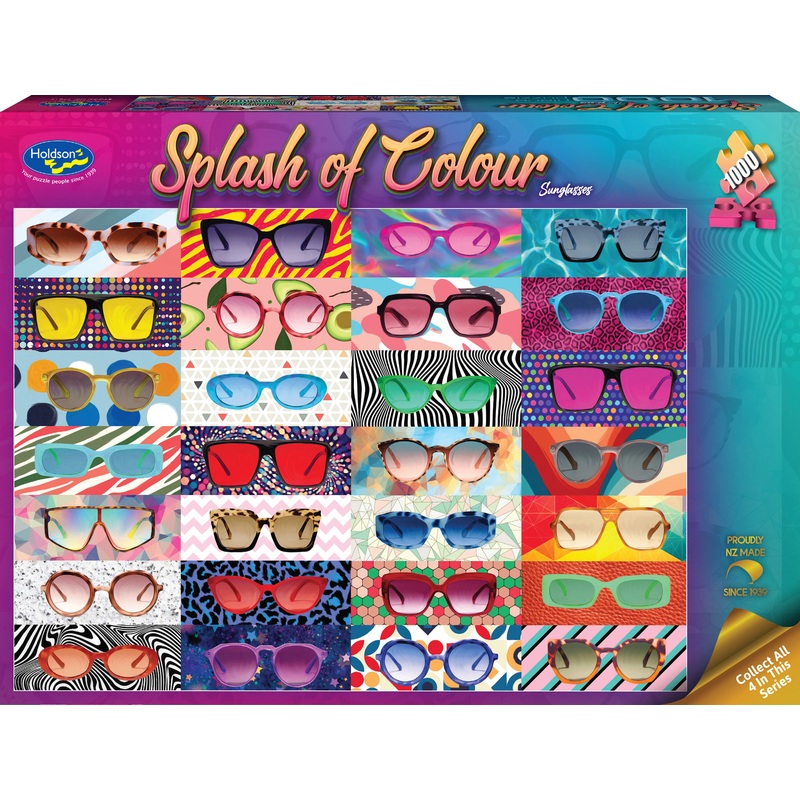 Splash of Colour: Sunglasses (1000pc Jigsaw) Board Game