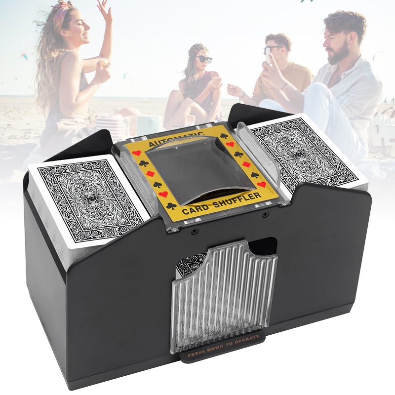 4-Deck Electric Automatic Shuffler Board Game