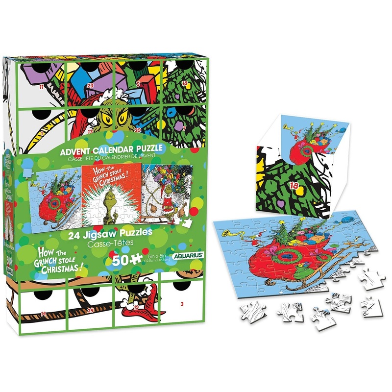 Aquarius: How The Grinch Stole Christmas - Puzzle Advent Calendar (24x50pc Jigsaws) Board Game