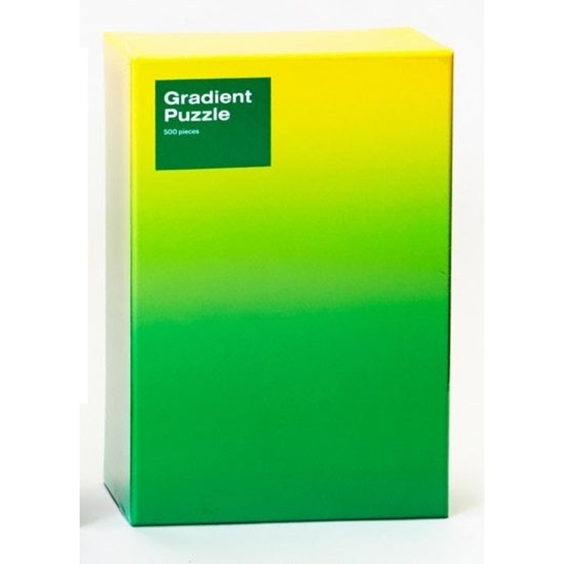 Areaware: 500-Piece Gradient Puzzle  Green Yellow Board Game