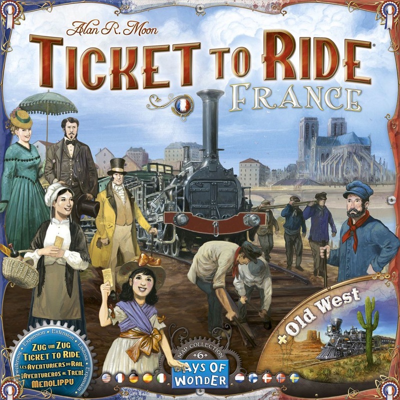 Ticket to Ride: France & Old West (Board Game Expansion Maps)