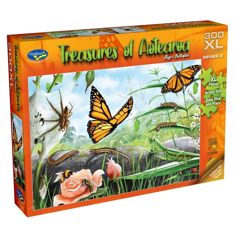 Treasures of Aotearoa: Bugs & Butterflies (300pc Jigsaw) Board Game