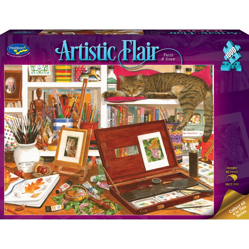 Artistic Flair: Paint & Draw (1000pc Jigsaw) Board Game