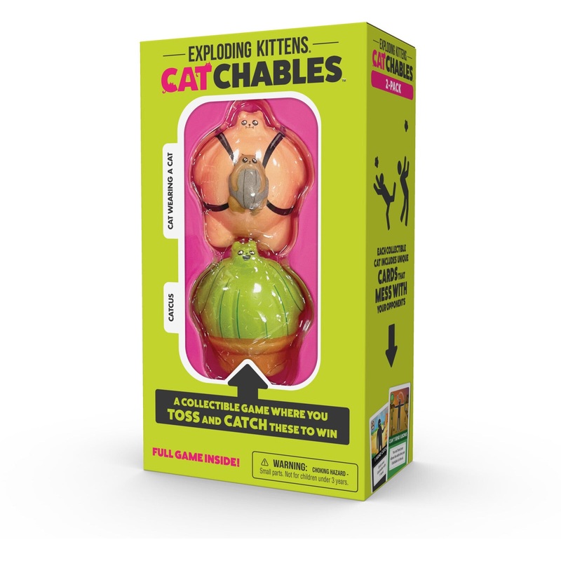 Catchables - 2-Pack #2 (Cat-Wearing-a-Cat & Catcus) Board Game