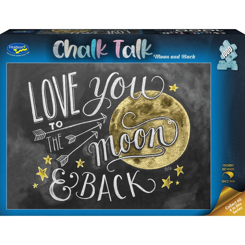 Chalk Talk - Moon and Back (1000pc Jigsaw) Board Game