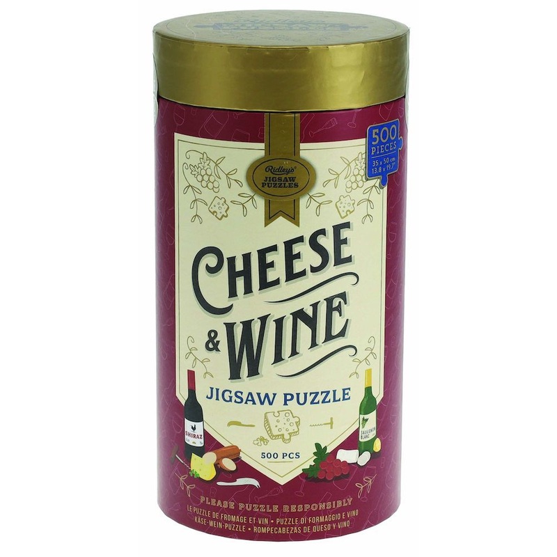 Cheese & Wine Jigsaw Puzzle (500pc) Board Game