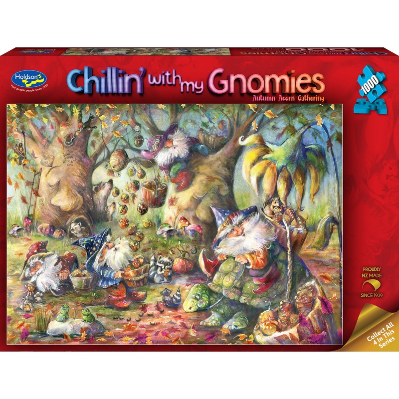 Chillin' with My Gnomies: Autumn Acorn Gathering (1000pc Jigsaw) Board Game
