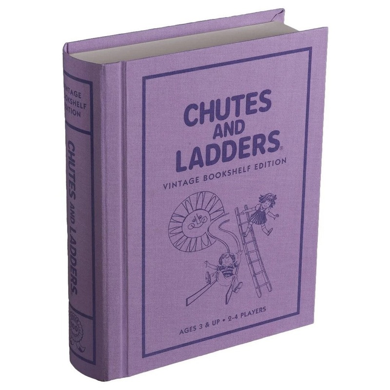 Chutes and Ladders: Classic Game - Vintage Bookshelf Edition