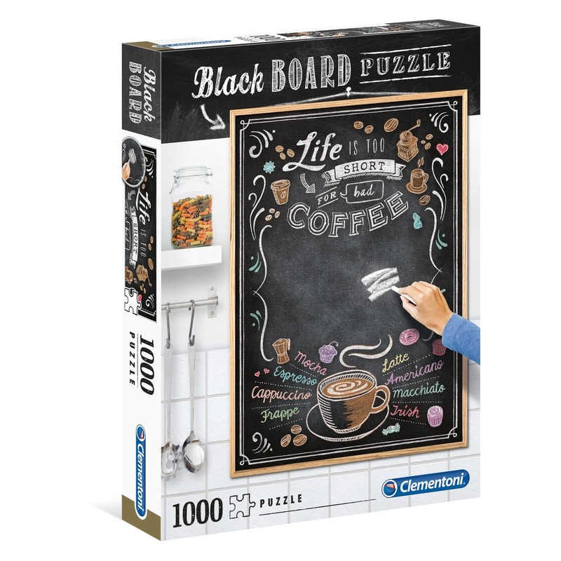 Clementoni: Blackboard Puzzle: Coffee (1000pc)