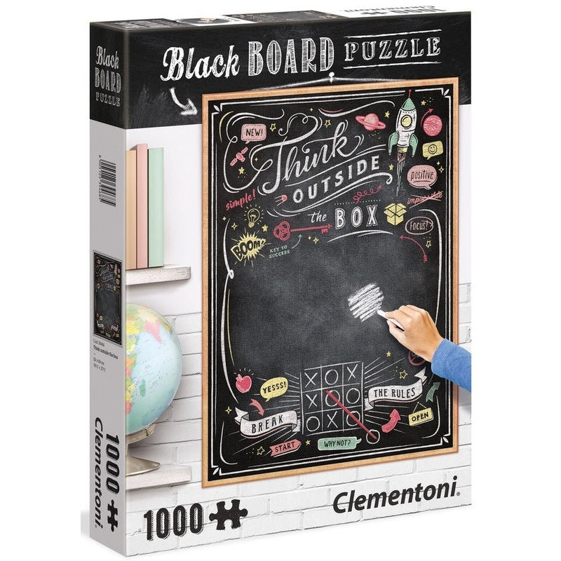 Clementoni: Blackboard Puzzle - Think Outside The Box (1000pc Jigsaw)