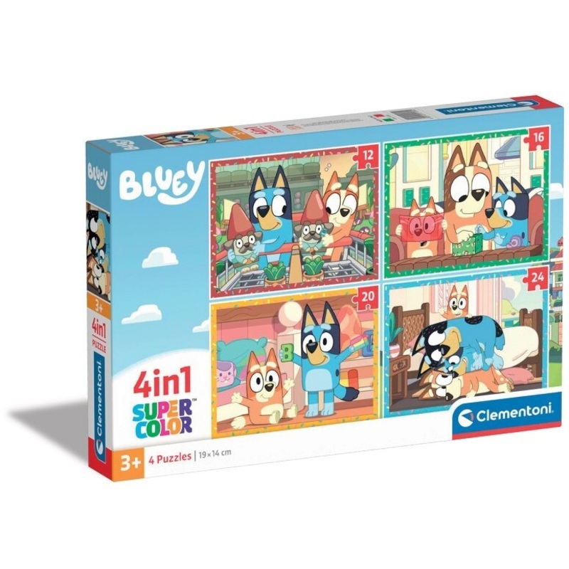 Clementoni: Bluey - Puzzles (12, 16, 20, 24pc Jigsaws) Board Game