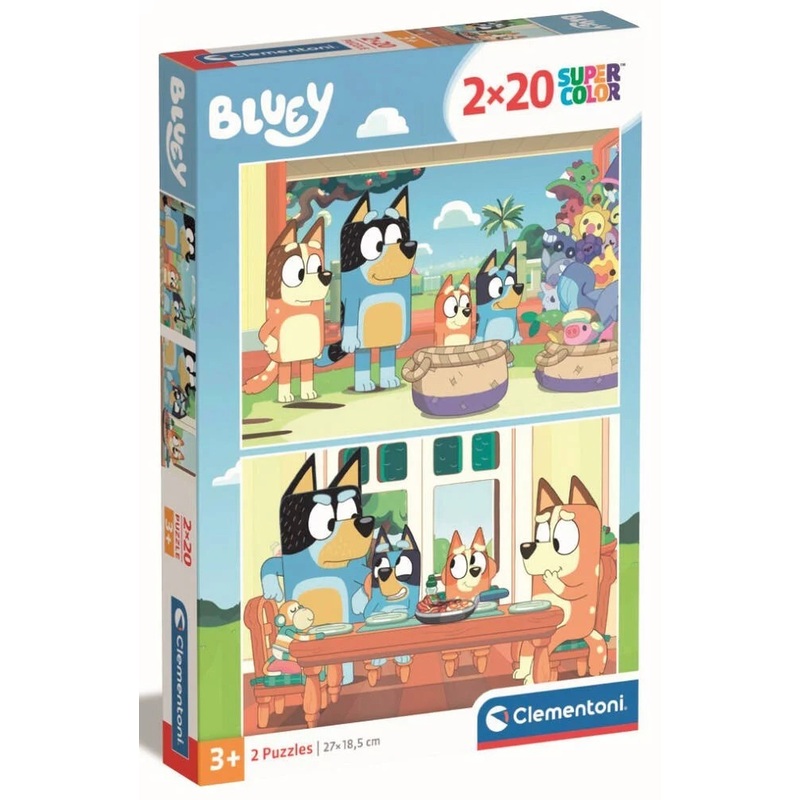 Clementoni: Bluey - Puzzles (2x20pc Jigsaws) Board Game