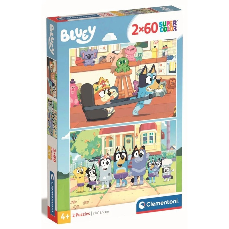 Clementoni: Bluey - Puzzles (2x60pc Jigsaws) Board Game