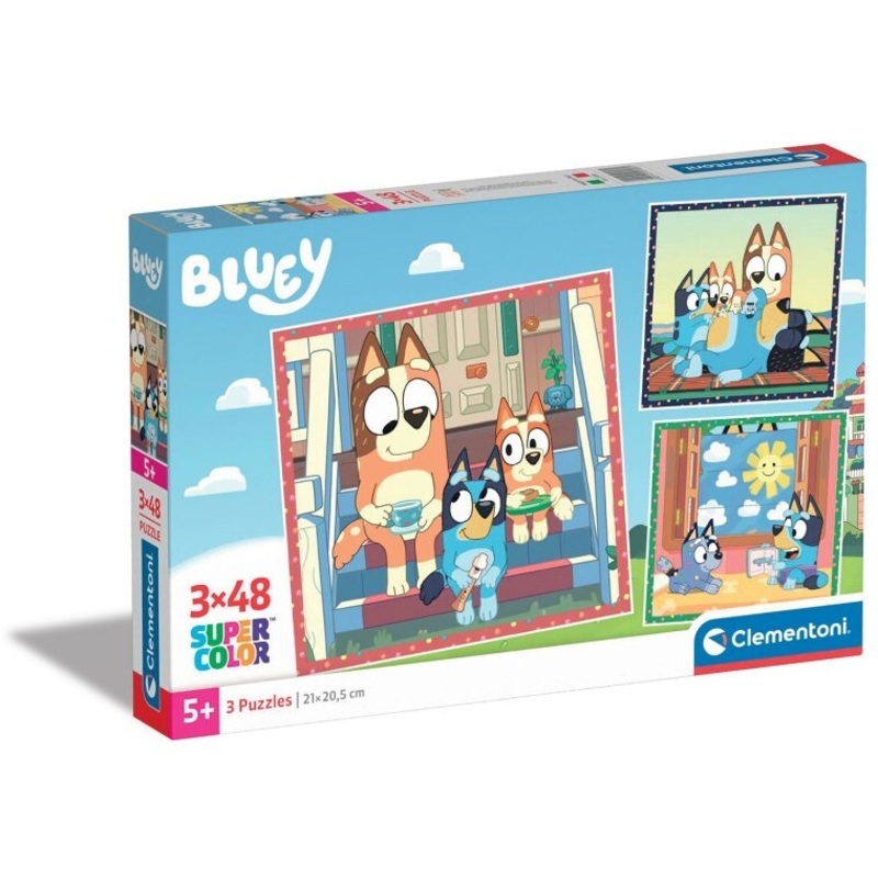 Clementoni: Bluey - Puzzles (3x48pc Jigsaws) Board Game