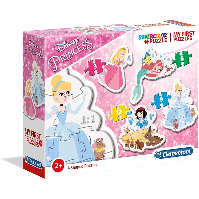 Clementoni: Disney Princess My First - Puzzles (3, 6, 9, 12pc Jigsaws) Board Game