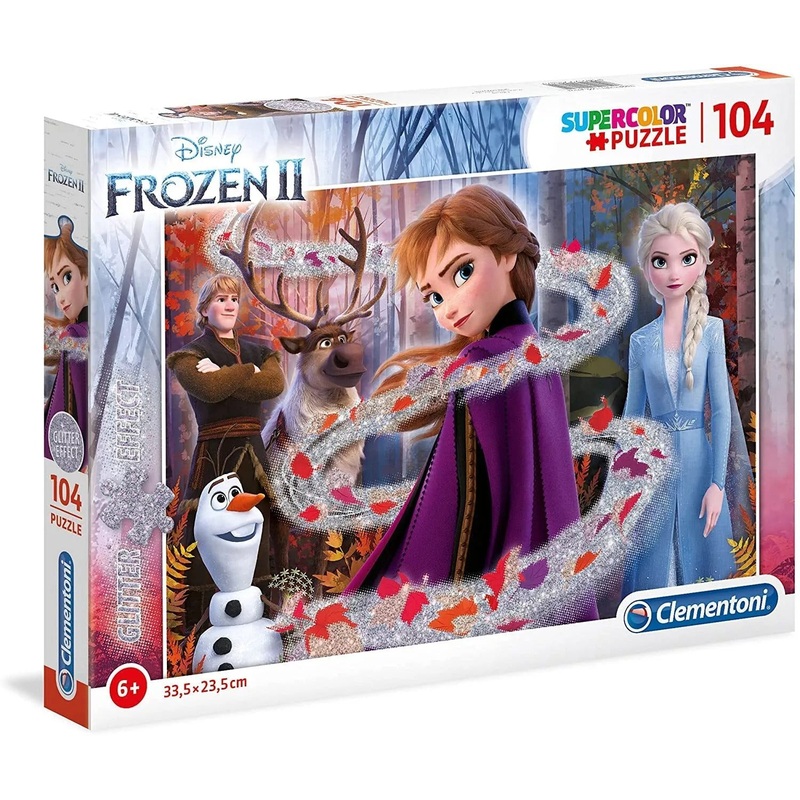 Clementoni: Frozen 2 Glitter Effect - Puzzle (104pc Jigsaw) Board Game