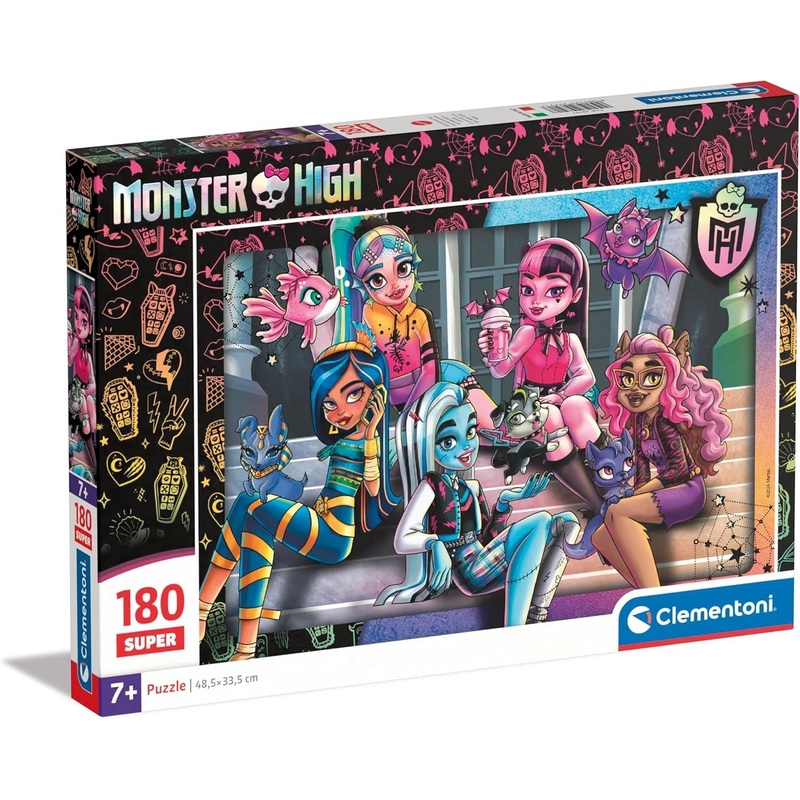 Clementoni: Monster High - Super Puzzle (180pc Jigsaw) Board Game