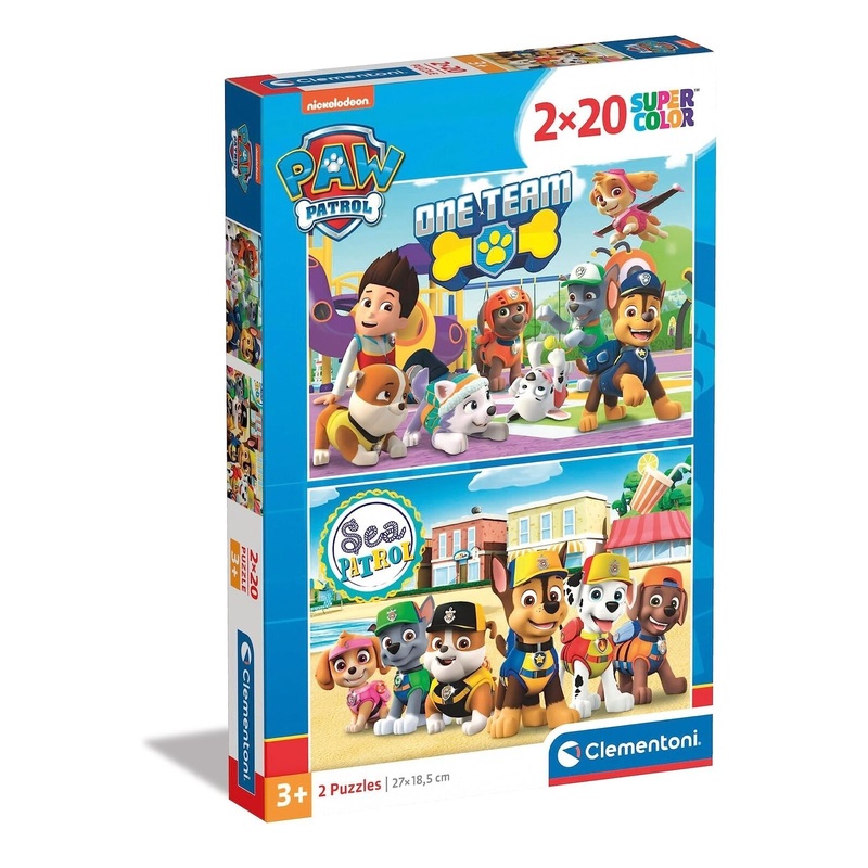 Clementoni: Paw Patrol - Puzzles (2x20pc Jigsaws) Board Game