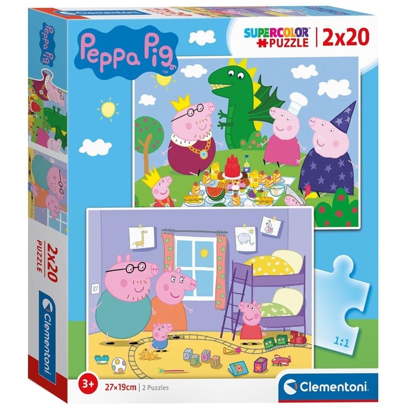 Clementoni: Peppa Pig - Puzzles (2x20pc Jigsaws) Board Game