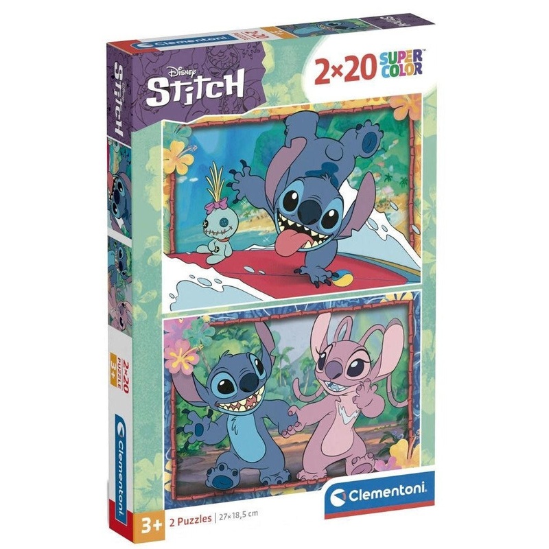 Clementoni: Stitch - Puzzle (2x20pc Jigsaws) Board Game