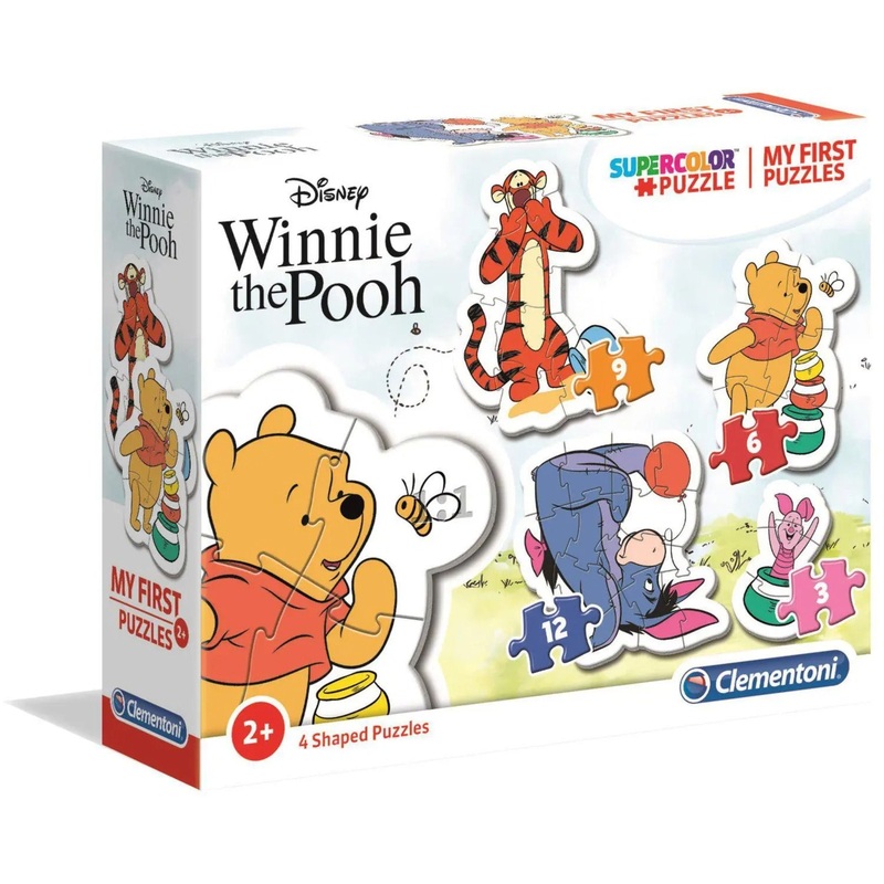 Clementoni: Winnie the Pooh My First - Puzzles (3, 6, 9, 12pc Jigsaws) Board Game