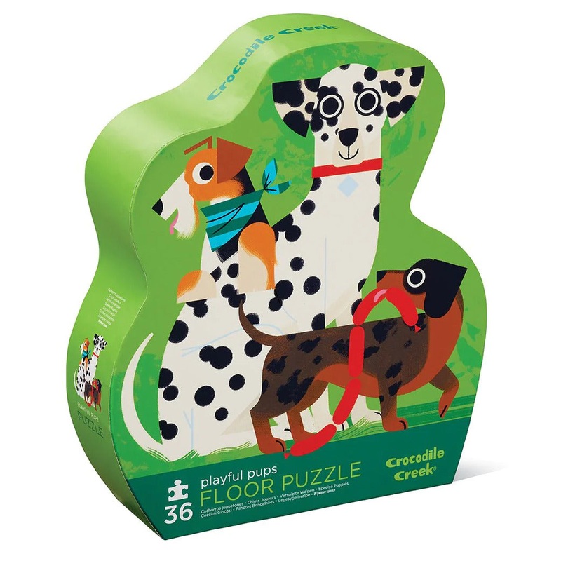Crocodile Creek: 36-Piece Floor Puzzle - Playful Pups Board Game