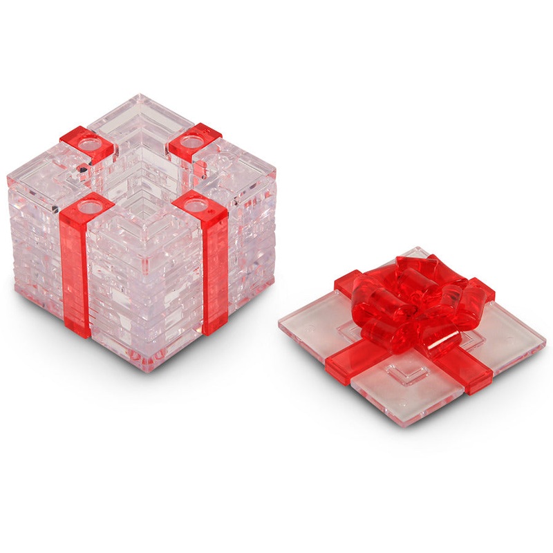 Crystal Puzzle: Gift Box with Red Ribbon (38pc) Board Game