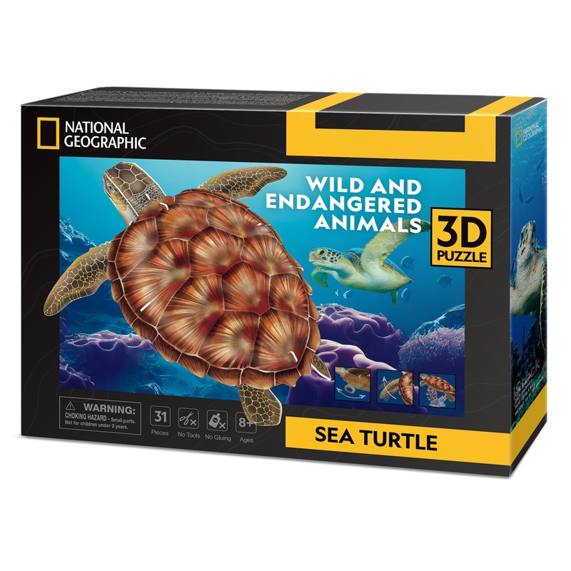 Cubic Fun: 3D National Geographic - Sea Turtle Board Game