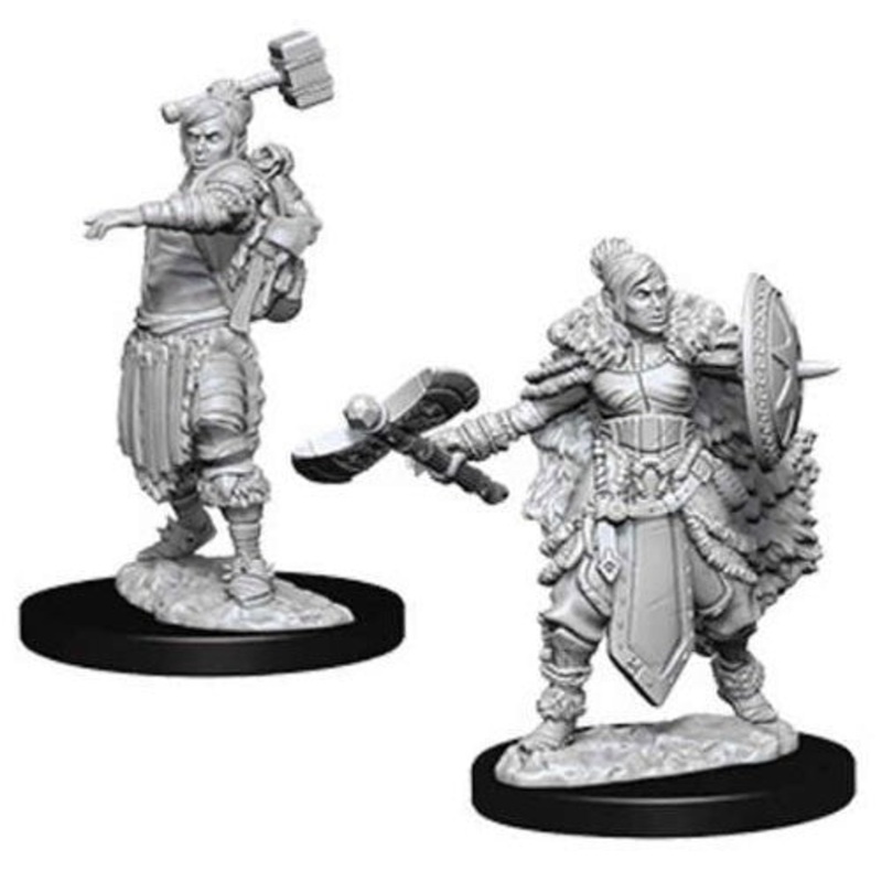 D&D Nolzur's Marvelous: Unpainted Miniatures - Female Half Orc Barbarian