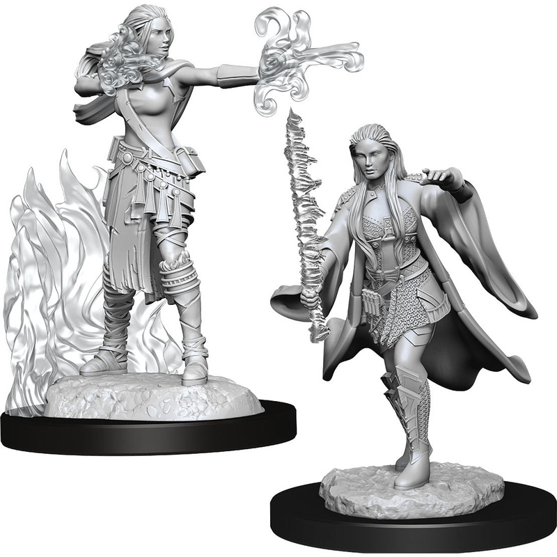 D&D Nolzur's Marvelous: Unpainted Miniatures - Multiclass Warlock + Sorcerer Female
