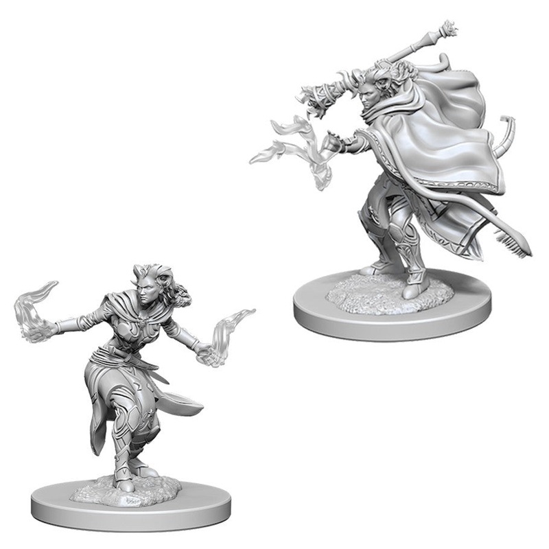 D&D Nolzurs Marvelous: Unpainted Miniatures - Female Tiefling Warlock