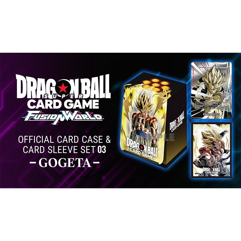 Dragon Ball SCG: Fusion World - Official Card Case & Sleeves Set 3 (Gogeta)