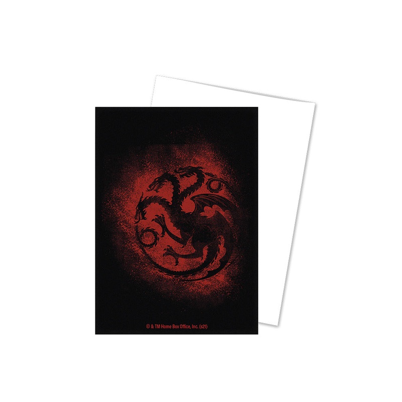 Dragon Shield: Brushed Art Sleeves - Game of Thrones House Targaryen
