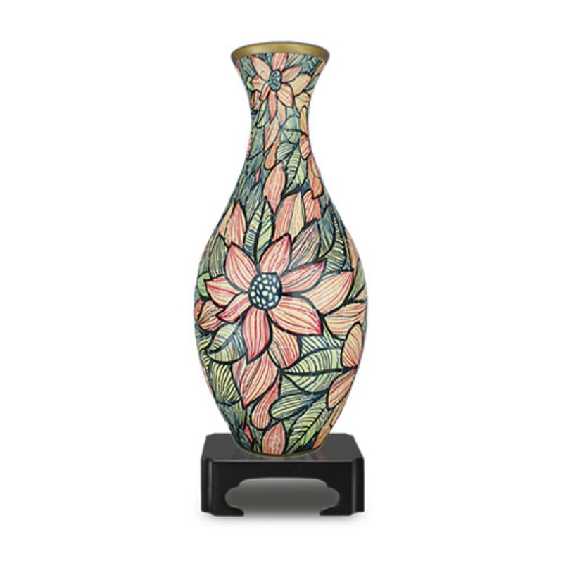 Vase Puzzle: Seamless Flowers (160pc) Board Game